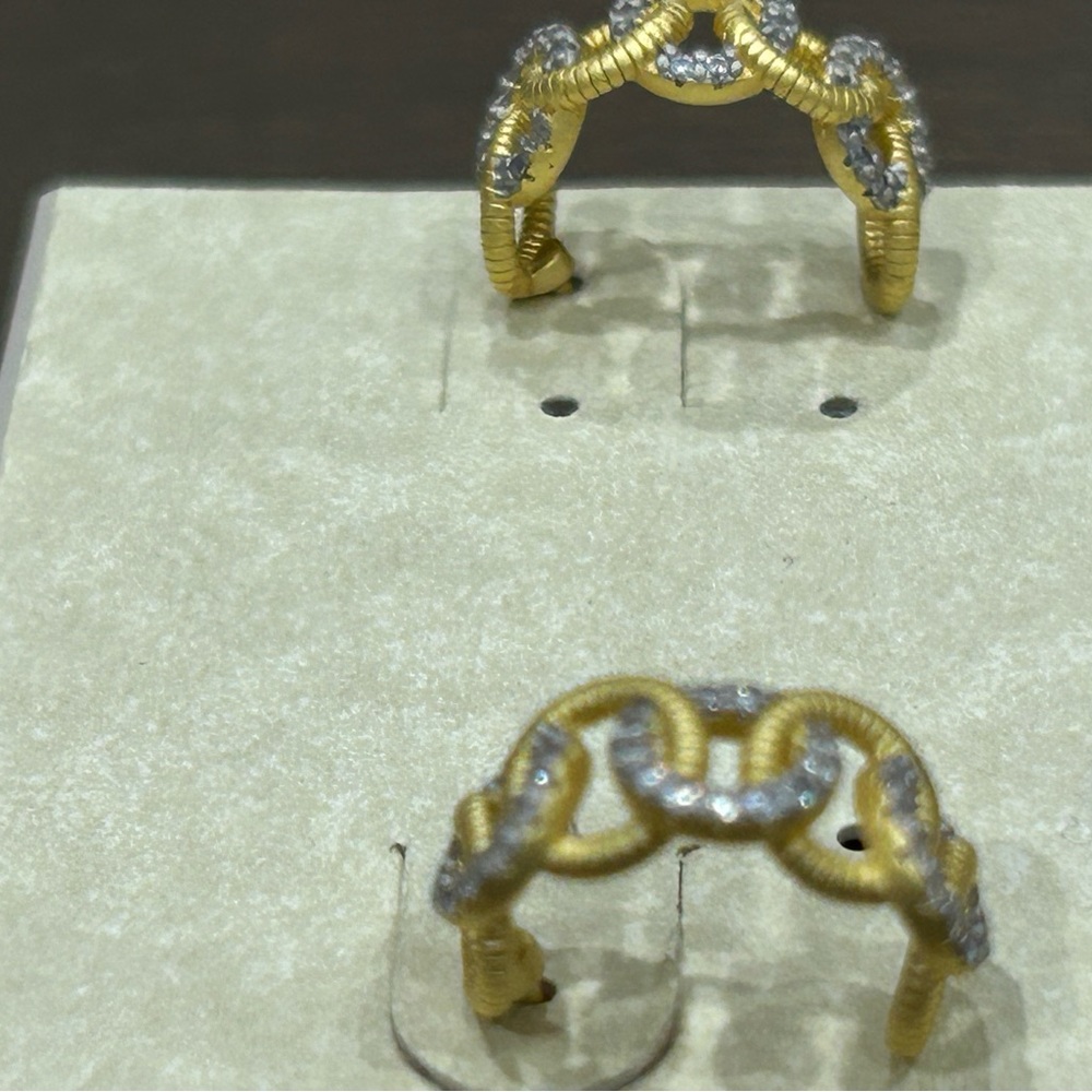 Freida Rothman Shining Hope Chain Hope Earrings - Picture 5 of 7